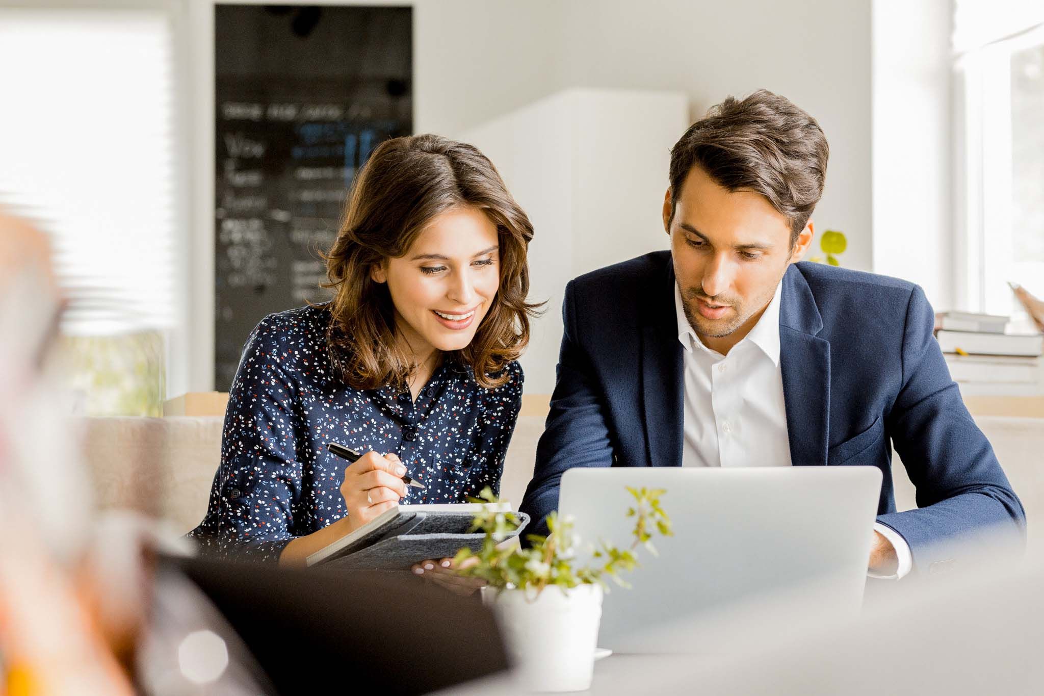 Business people working together at coffee shop