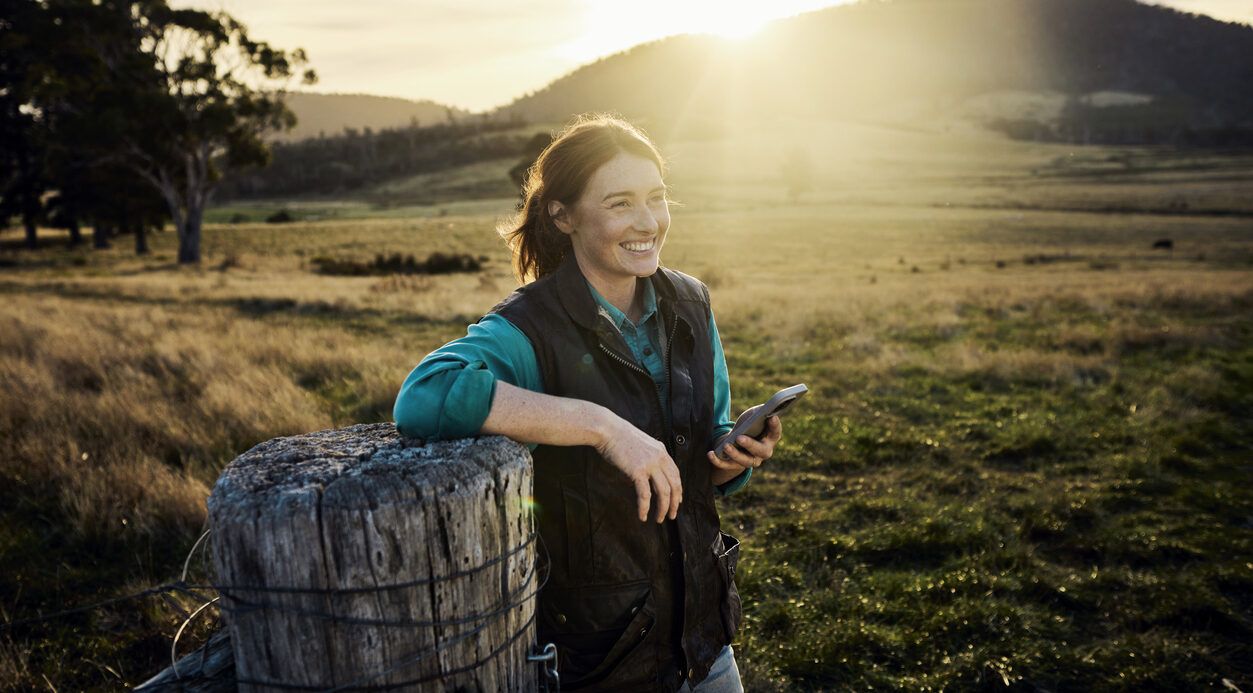 Staying connected on the farm via mobile network